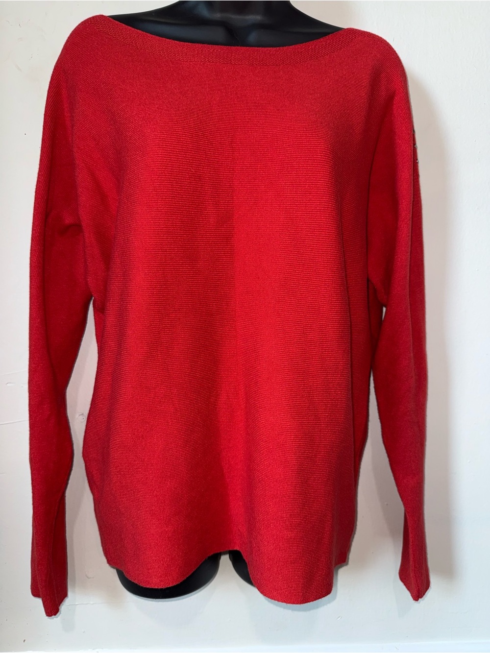 Men's Red Crewneck Sweater – Lightweight Everyday Knit